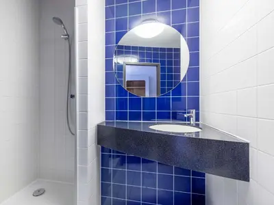 Ein Badezimmer in der Unterkunft B&B Hotel Dresden-Messe