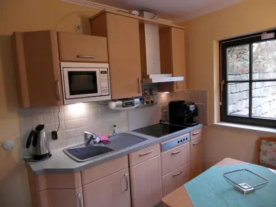 Küche/Küchenzeile in der Unterkunft Haus Ferienromantik