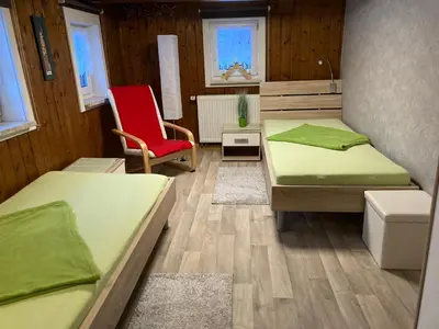 Ein Sitzbereich in der Unterkunft Ferienhaus Tooren