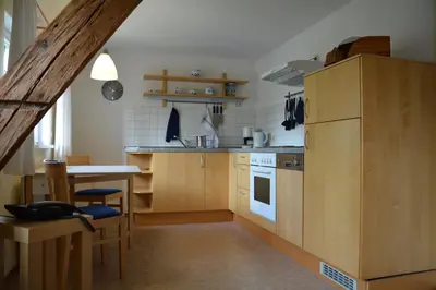 Küche/Küchenzeile in der Unterkunft Verlegerhaus Seiffen