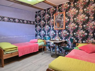 Ein Bett oder Betten in einem Zimmer der Unterkunft Ferienhaus ODIN