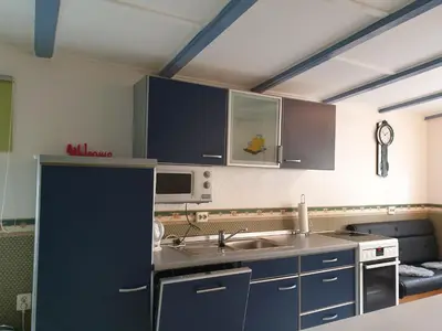 Küche/Küchenzeile in der Unterkunft Ferienhaus ODIN