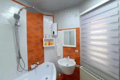 Ein Badezimmer in der Unterkunft Doppelzimmer Seeperle _ FH Odin