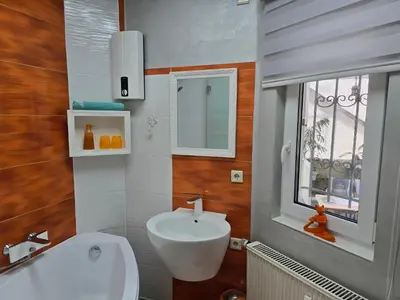 Ein Badezimmer in der Unterkunft Doppelzimmer Seeperle _ FH Odin