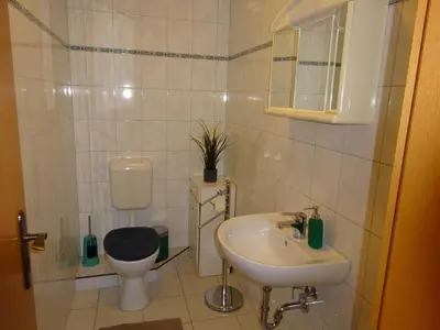 Ein Badezimmer in der Unterkunft Ferienwohnung Pfanne