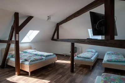 Ein Bett oder Betten in einem Zimmer der Unterkunft Ferienwohnungen 