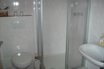 Ein Badezimmer in der Unterkunft Herberge Zum Steiger Franz