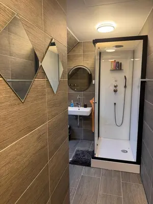 Ein Badezimmer in der Unterkunft Gasthaus Pavillon