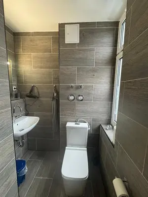 Ein Badezimmer in der Unterkunft Gasthaus Pavillon