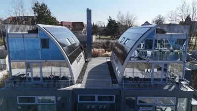 Das Gebäude in dem sich die Ferienwohnung befindet