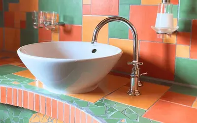 Ein Badezimmer in der Unterkunft Backstage Hotel
