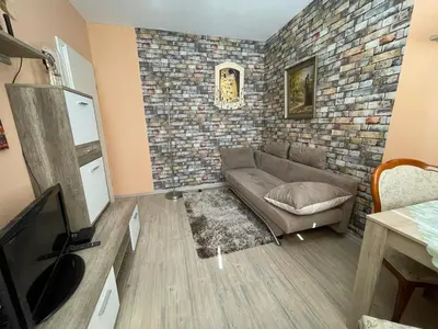 Ein Sitzbereich in der Unterkunft Zentrumsnahe Ferienwohnung