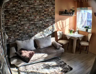 Ein Sitzbereich in der Unterkunft Zentrumsnahe Ferienwohnung