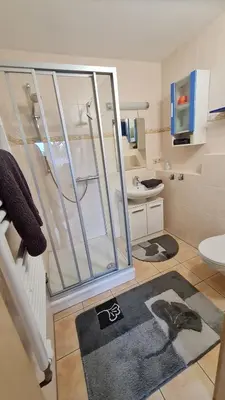 Ein Badezimmer in der Unterkunft Ferienwohnng Sander