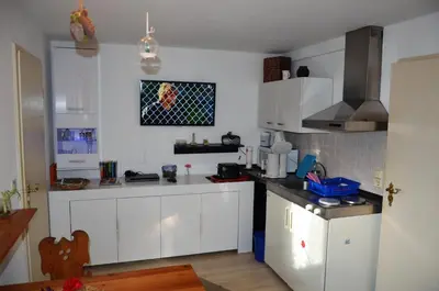 Küche/Küchenzeile in der Unterkunft Ferieneinrichtungen Haus am Stein bei B