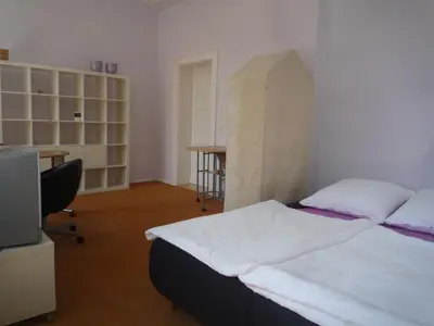 Ein Bett oder Betten in einem Zimmer der Unterkunft Postamt Lauenstein