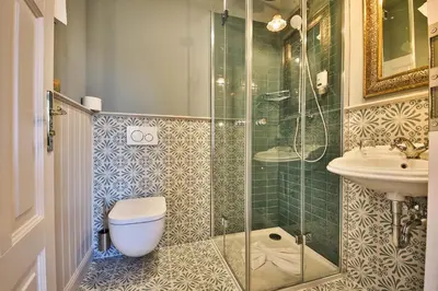 Ein Badezimmer in der Unterkunft Bio-Hotel Villa Waldfrieden
