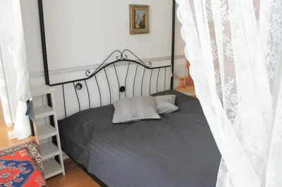 Ein Bett oder Betten in einem Zimmer der Unterkunft Ferienwohnung 