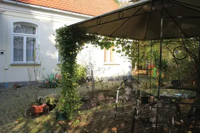 Ein Garten an der Unterkunft Ferienwohnung 