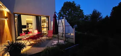 Ein Balkon oder eine Terrasse in der Unterkunft Hochlandappartement