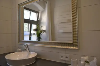 Ein Badezimmer in der Unterkunft Stadthaus Rosengasse