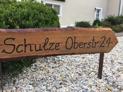 Ein Zertifikat, Auszeichnung, Logo oder anderes Dokument, das in der Unterkunft Ferienwohnung Schulze ausgestellt ist