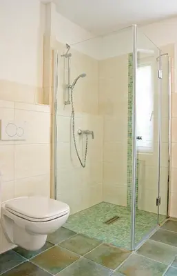 Ein Badezimmer in der Unterkunft Kleines Häuschen - Ferien in Cossebaude