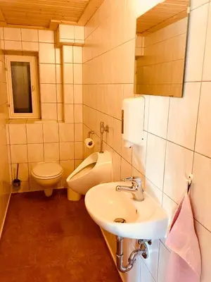 Ein Badezimmer in der Unterkunft Ferienwohnung Am Grünbach 1