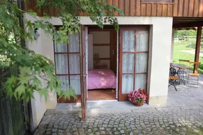 Ein Garten an der Unterkunft 