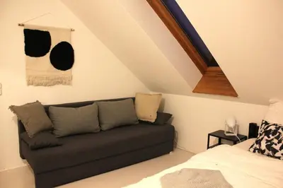 Ein Sitzbereich in der Unterkunft 