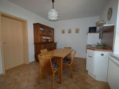 Küche/Küchenzeile in der Unterkunft Ferienwohnung Doberschau