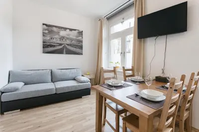 TV/Unterhaltungsangebot in der Unterkunft Gemütliches Apartment 10min zur Neustadt Privatparkplatz