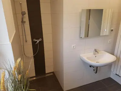 Ein Badezimmer in der Unterkunft Ferienhaus im Erzgebirge