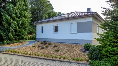 Ein Garten an der Unterkunft Ferienhaus im Erzgebirge