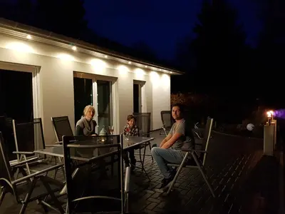 Ein Patio oder anderer Außenbereich in der Unterkunft Ferienhaus im Erzgebirge