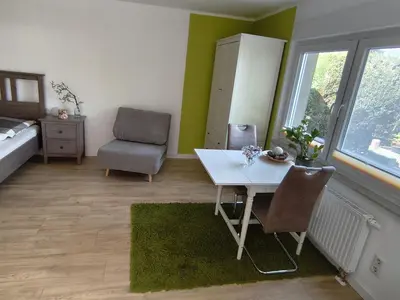 Ein Sitzbereich in der Unterkunft fambiwo - Ferienhaus in guter Lage