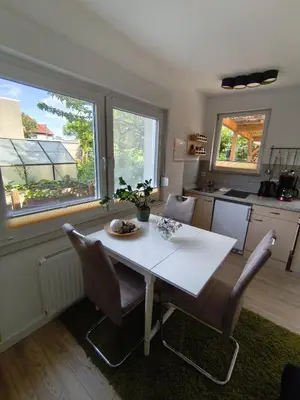 Ein Sitzbereich in der Unterkunft fambiwo - Ferienhaus in guter Lage