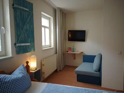 TV/Unterhaltungsangebot in der Unterkunft Bed and Breakfast Wehlen