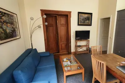 TV/Unterhaltungsangebot in der Unterkunft Ferienwohnungen Villa Haniel Carl