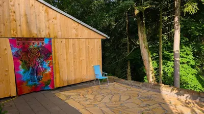 Das Gebäude in dem sich die Ferienwohnung befindet