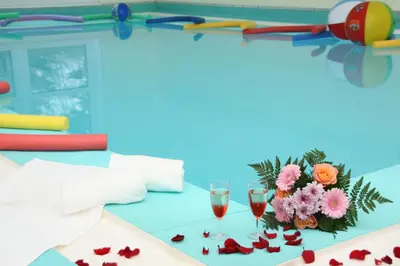 Der Swimmingpool an oder in der Nähe von Sporthotel Glück Auf Mönchenfrei