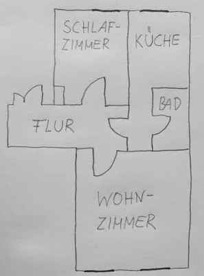 Grundriss der Unterkunft Ferienwohnung Tiffy