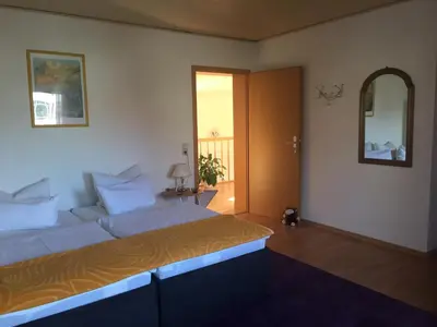 Ein Bett oder Betten in einem Zimmer der Unterkunft Pension Jahn