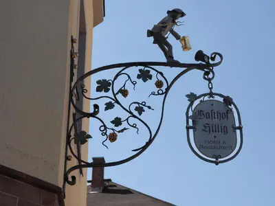 Ein Zertifikat, Auszeichnung, Logo oder anderes Dokument, das in der Unterkunft Gasthof Hillig ausgestellt ist