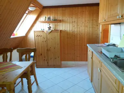 Küche/Küchenzeile in der Unterkunft Windmühlenhof