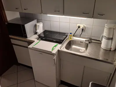 Küche/Küchenzeile in der Unterkunft Ferienwohnung mit Terrasse
