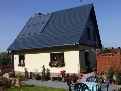 Das Gebäude in dem sich die Ferienwohnung befindet