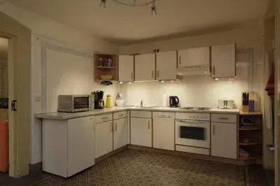 Küche/Küchenzeile in der Unterkunft Ferienwohnung Villa Haniel Oskar