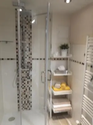 Ein Badezimmer in der Unterkunft SeidelsFerienparadiesGahlenz