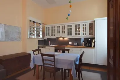 Küche/Küchenzeile in der Unterkunft Ferienwohnungen Villa Haniel Paul